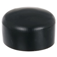 Alberts 654665 Pfostenkappe für runde Metallpfosten | Kunststoff, schwarz | für Pfosten-Ø 60 mm