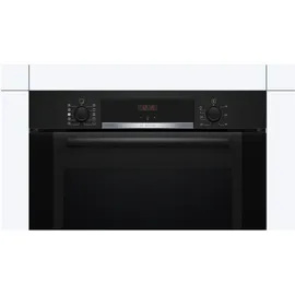 Bosch Herdset Bosch Backofen EcoClean mit Glaskeramikkochfeld TouchSelect autark 60 cm - Schwarz