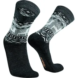 Alpaka-Merino- und Bambus-Socken für Stadt und Büro | LLAMAS SCHWARZ XL (45.5-49)