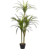 Beliani Kunstpflanze Dracaena Anita 147 cm Grün