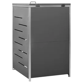 vidaXL Mülltonnenbox für 1 Tonne 69 x 77,5 x 115 cm anthrazit
