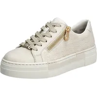 Rieker N4914 Damen Plateau-Sneaker Beige/Weiß 41