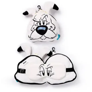 Triton-X Relaxeazzz Plüsch Idefix (Dogmatix) Asterix Reisekissen & Schlafmaske