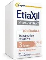 ETIAXIL - Déodorant Détranspirant Traitement Transpiration Excessive Aisselles TOLÉRANCE Rouleau 15 ml