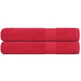 vidaXL Saunatücher 80 x 200 cm rot 2 St.