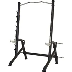 Squat Rack mit Klimmzugstange und verstellbaren Sicherungen - schwarz EINHEITSGRÖSSE