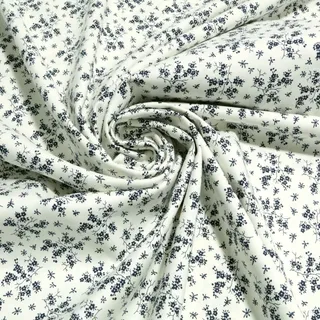 TOLKO 50cm Baumwollstoff aus Oeko-Tex Baumwolle mit Blumen Muster | weiche Baumwoll-Popeline zum Nähen Dekorieren | Kleiderstoff Dekostoff Bezugsstoff Vorhangstoff Meterware