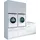 laundreezy Mehrzweckschrank-Set 238 x 68 x 238 cm Weiß