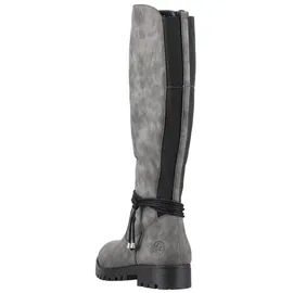 Rieker Winterstiefel, Langschaftstiefel, Stretch, Reißverschluss, mit Warmfutter grau, , 57616902-38