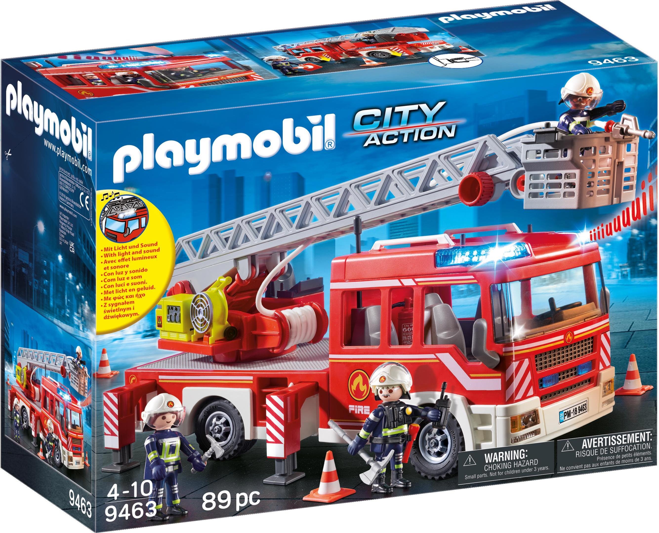 Playmobil Feuerwehr-Leiterfahrzeug (9463, Playmobil City Action)