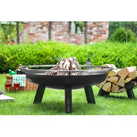 Cook King Feuerschale PORTO Ø 70 cm Schwarz