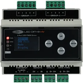 Showtec LED Dim-8 HV DIN-Schiene