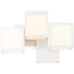 BRILLIANT Deckenleuchte "Cubix", weiß, H: 32cm, Lampen, LED Deckenlampe, 5-flammig weiß