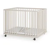 Sämann – make a difference. Laufgitter, Sand, Holz, Echtholz,Buche, 100x74x75 cm, Babymöbel, Laufstall Baby