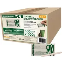 Hellma Zuckersticks mit Rührstäbchen, 500 St.