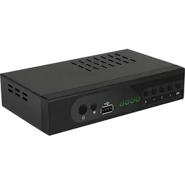 Retoo DVB-T2 Receiver mit HDMI Full HD 1080p, Digital Empfänger mit H.265 HEVC, Kabel-Receiver mit USB, Mediaplayer mit PVR, SCART, Terrestrischer Decoder, Fernbedienung, Schwarz