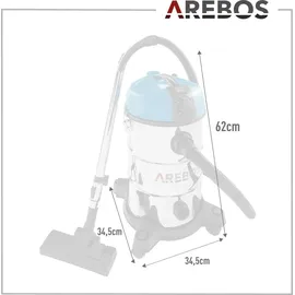 Arebos Industriestaubsauger 2300W blau