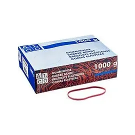Alco Gummibänder, 130 x 4 mm, 1 kg, rot