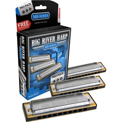 Hohner Big River Harp MS Mundharmonika C/G/A-Dur Set
