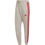 adidas Essentials 3-Streifen Fleece Jogginghose Wonder Alumina/Pure Ruby 4XL