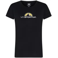 La Sportiva Footstep Tee Schwarz XS