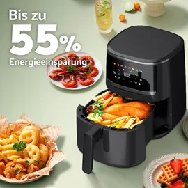 AECO COMPACT Heißluft-Fritteuse 4,3 l schwarz