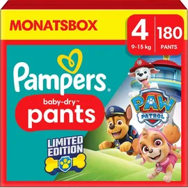 Pampers Baby-Dry Pants Gr. 4 (9-15 kg) 180 St. Paw Patrol Edition