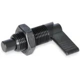 Ganter Normelemente GN 612-10-M20X1,5-AK - Rastriegel, brüniert, Gewinde d2: M20x1,5