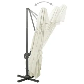 vidaXL Ampelschirm mit Lüftung 400 x 300 cm Sandweiß