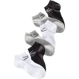 VENICE BEACH Sneakersocken 6 Paar Schwarz/Weiß 31-34