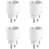 Tapo Nano Smart WLAN Steckdose Tapo P115 mit Energieverbrauchskontrolle, Smart Home Alexa Steckdose, funktioniert mit Alexa, Google Home, Sprachsteuerung, Fernzugriff, Kein Hub notwendig(4er-Pack)