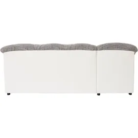 DOMO collection Eckcouch Kunstleder 3-Sitzer Grau