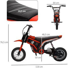 Homcom Elektromotorrad Kinder 24V 350W Rot