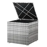 CASARIA Polyrattan Auflagenbox Grau