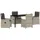 vidaXL Garten Essgruppe 5 pcs Hellgrau Poly Rattan
