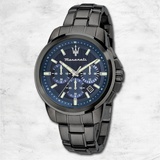 Maserati Edelstahl Armband-Uhr Chronograph SUCCESSO Herren grau UMAR8873621005