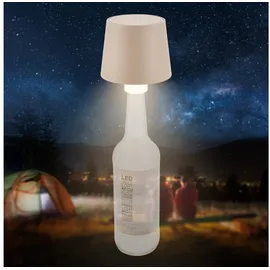 B.K.Licht Flaschenlampe Beige