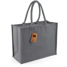 Westford Mill Jute Shopper Classic Schwarz 42 x 33 x 19 cm