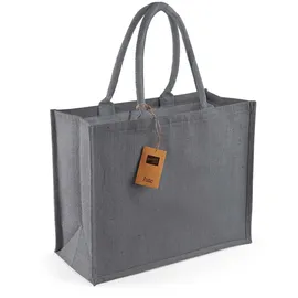 Westford Mill Jute Shopper Classic Schwarz 42 x 33 x 19 cm