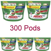 5x 60 pods Ariel Waschmittel All-in-1 Original Universal Fleckenentfernung