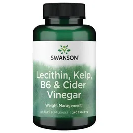 Swanson Health Products Lecithin, Kelp, B6 und Apfelessig Tabletten 240 St.