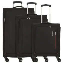 American Tourister Hyperspeed 4-Rollen Kofferset 3tlg. jet black