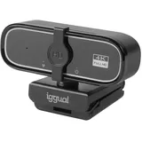 IGGUAL Professionelle Webcam WC3840 Business Pro View – 4K UHD-Bild und klarer Audio für Videoanrufe, Autofokus, Stromversorgung über USB, unterstützt jedes Betriebssystem