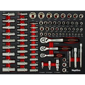 Mephisto XXL Premium Werkzeugwagen mit 8 Schubladen inkl. Werkzeug