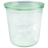 Weck Sturzglas 500 ml, Einmach Glas mit Deckel; zum Einkochen; 6 Stück