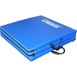 Master Faltbare 3-teilige MASTER Gymnastikmatte 180 x 60 x 3,5 cm - Blau