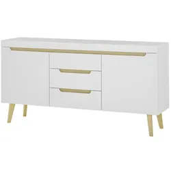 Sideboard , weiß , Maße (cm): B: 160 H: 83