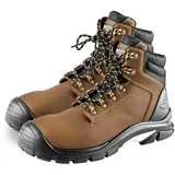 NEO TOOLS Arbeitsstiefel, Klasse S3 SRC, Schaft aus Crazy Horse-Leder, Oxford-Gewebe, Metallschlaufen, profilierter Rücken - Größe 44 - 44