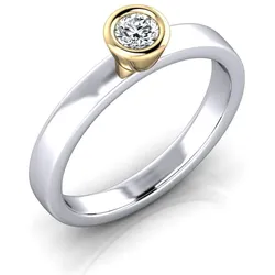 Verlobungsring VR29 750er Weifl-/Gelbgold - 7982