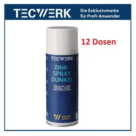 tecwerk Zinkspray dunkel 400ml dunkelgrau/staubgrau Spraydose TECWERK